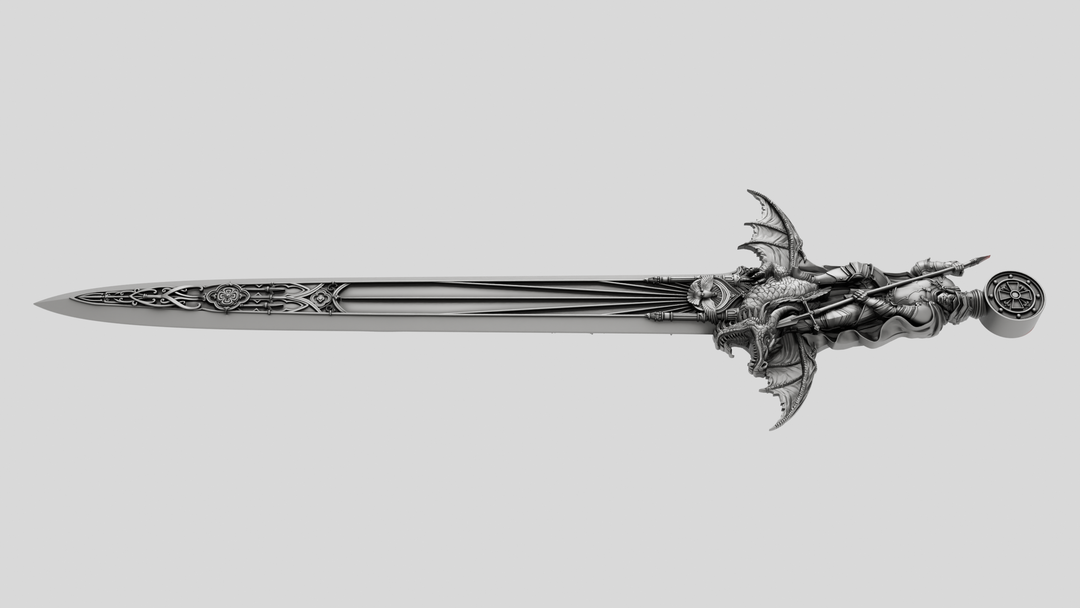image of the Ascalon Sword of Saint George 1 oz Silver Coin