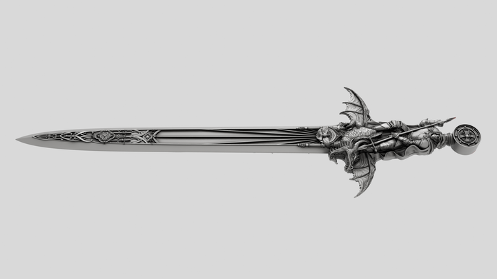 image of the Ascalon Sword of Saint George 1 oz Silver Coin