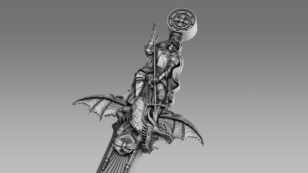 image of the Ascalon Sword of Saint George 1 oz Silver Coin