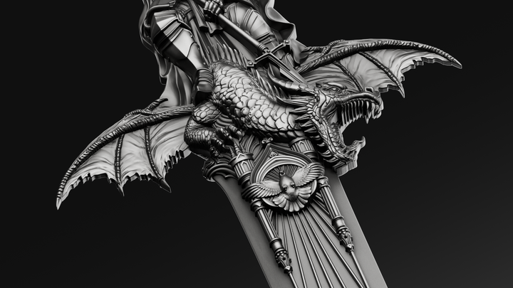 image of the Ascalon Sword of Saint George 1 oz Silver Coin