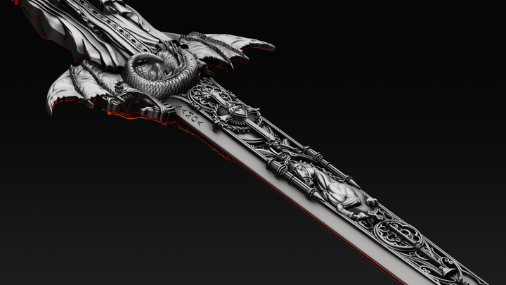 image of the Ascalon Sword of Saint George 1 oz Silver Coin