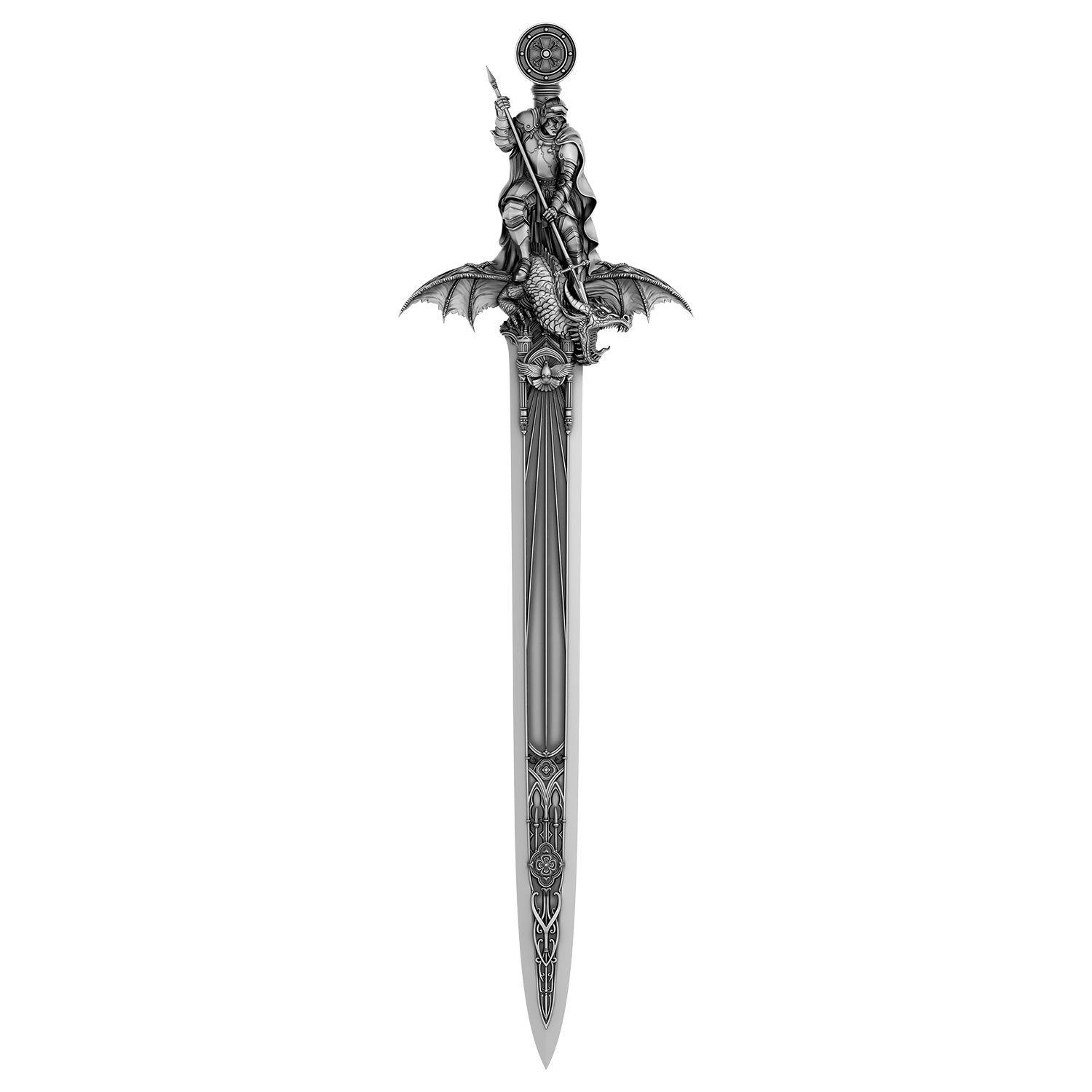 Ascalon (Sword of Saint George) 1 oz Pure Silver Coin by Spectres
