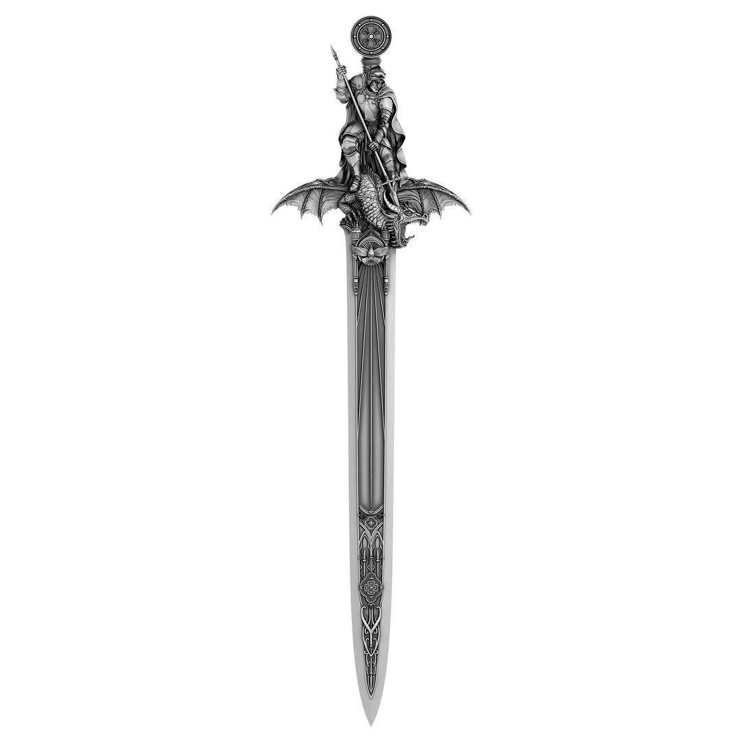 image of the Ascalon Sword of Saint George 1 oz Silver Coin