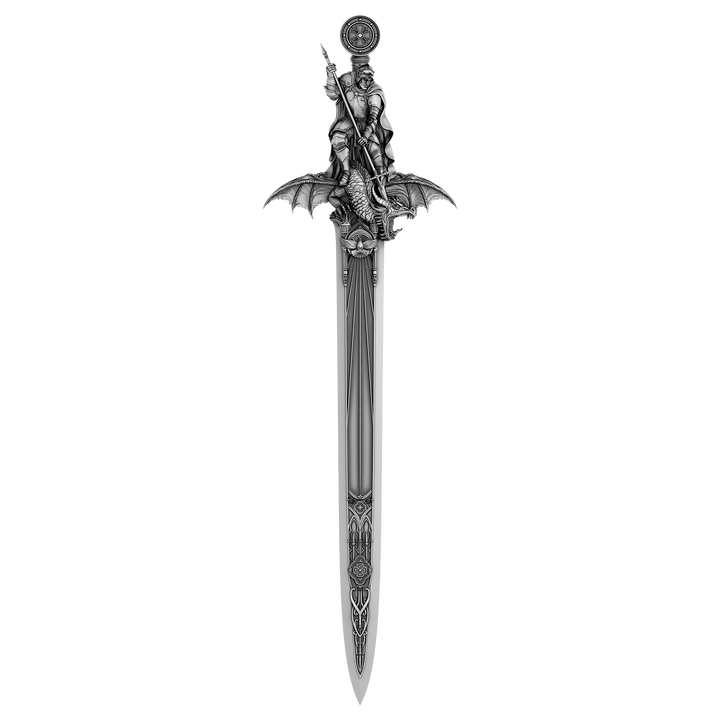 image of the Ascalon Sword of Saint George 1 oz Silver Coin