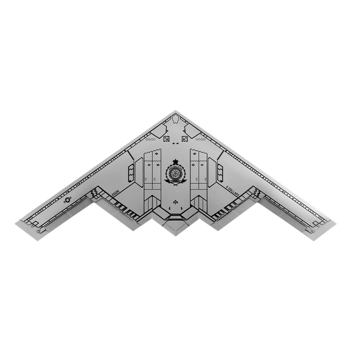 image of the B-2 Spirit Stealth Bomber 1oz Silver Coin