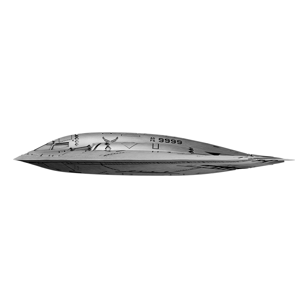 image of the B-2 Spirit Stealth Bomber 1oz Silver Coin