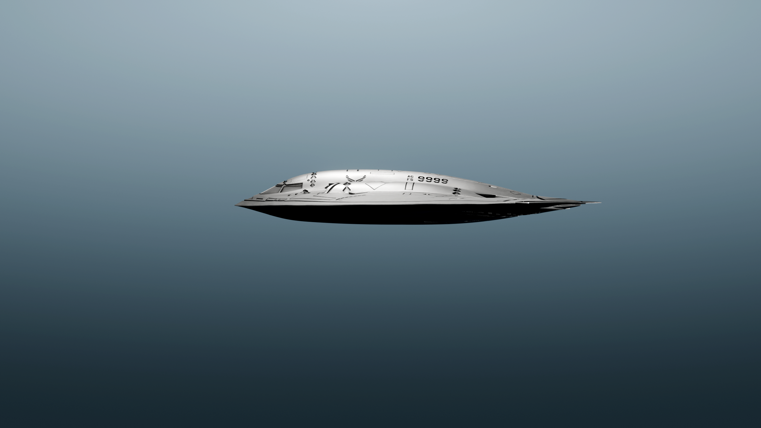image of the B-2 Spirit Stealth Bomber 1oz Silver Coin