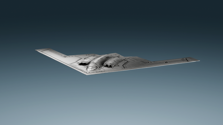image of the B-2 Spirit Stealth Bomber 1oz Silver Coin