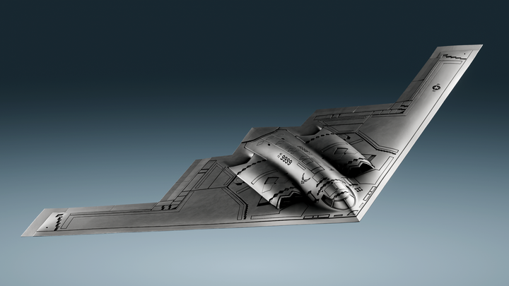 image of the B-2 Spirit Stealth Bomber 1oz Silver Coin