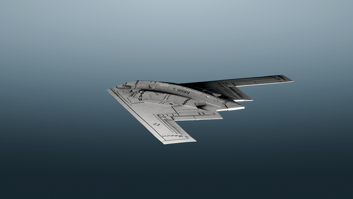 image of the B-2 Spirit Stealth Bomber 1oz Silver Coin