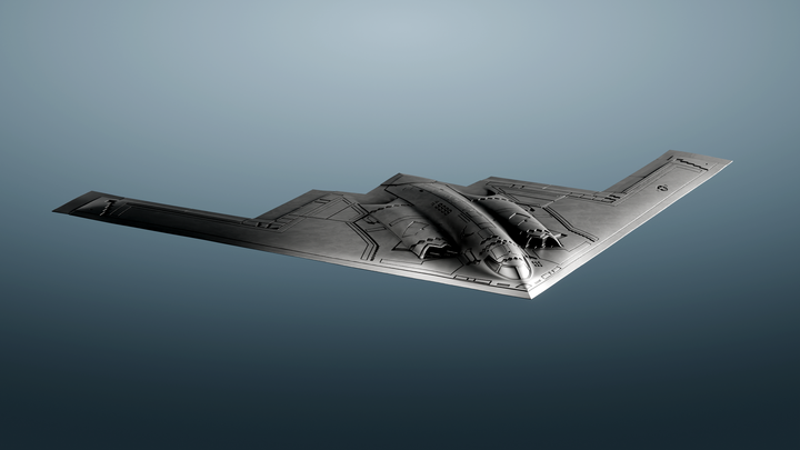 image of the B-2 Spirit Stealth Bomber 1oz Silver Coin