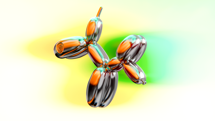 image of the Balloon Dog 1 oz Silver Coin