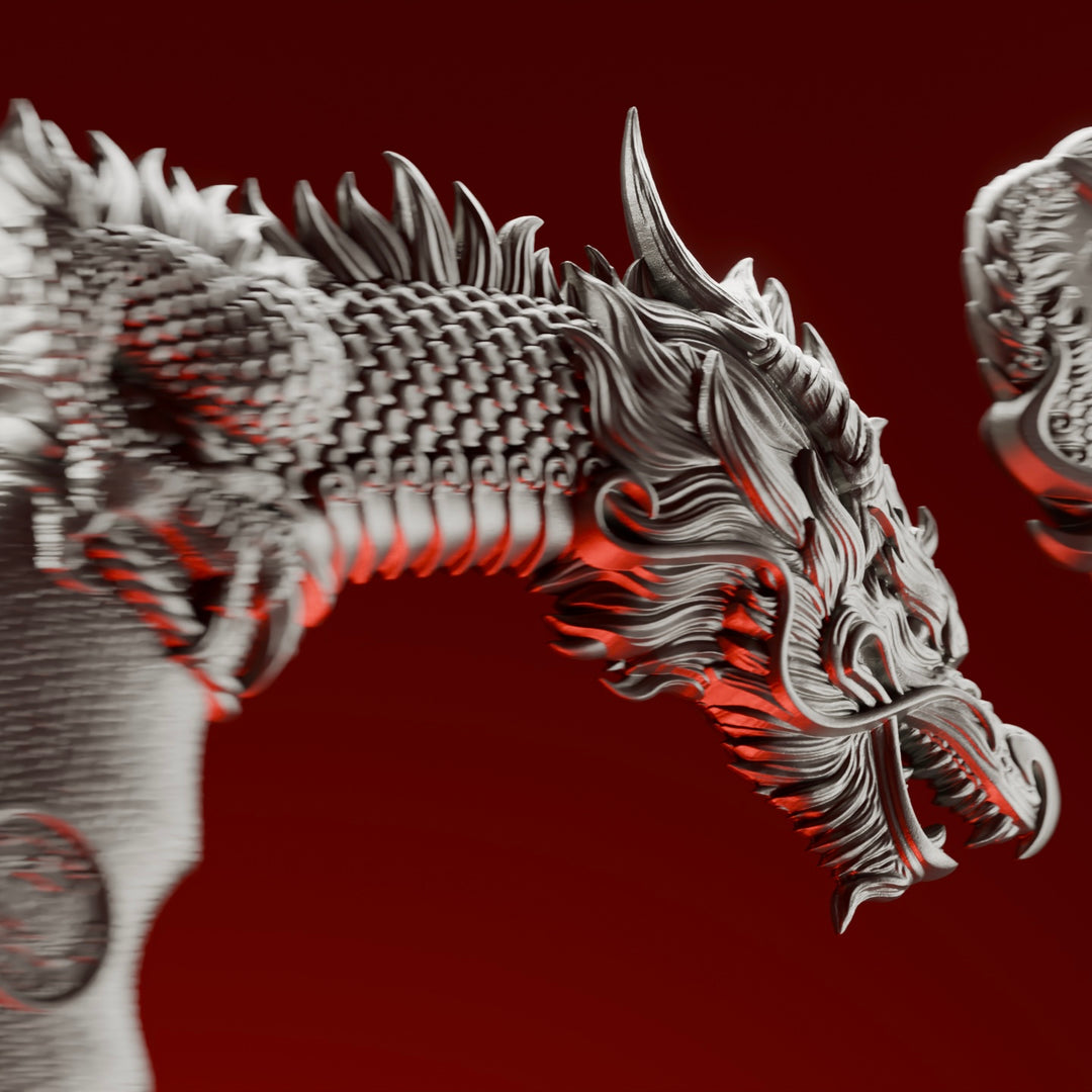 image of the dragon claw knife 5 oz pure silver coin