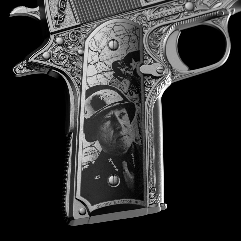 image of the General Patton's 1911 2 oz silver coin