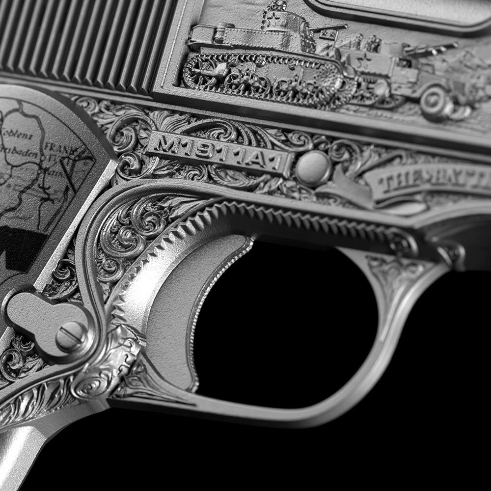 image of the General Patton's 1911 2 oz silver coin