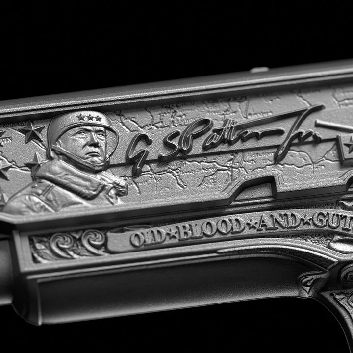 image of the General Patton's 1911 2 oz silver coin