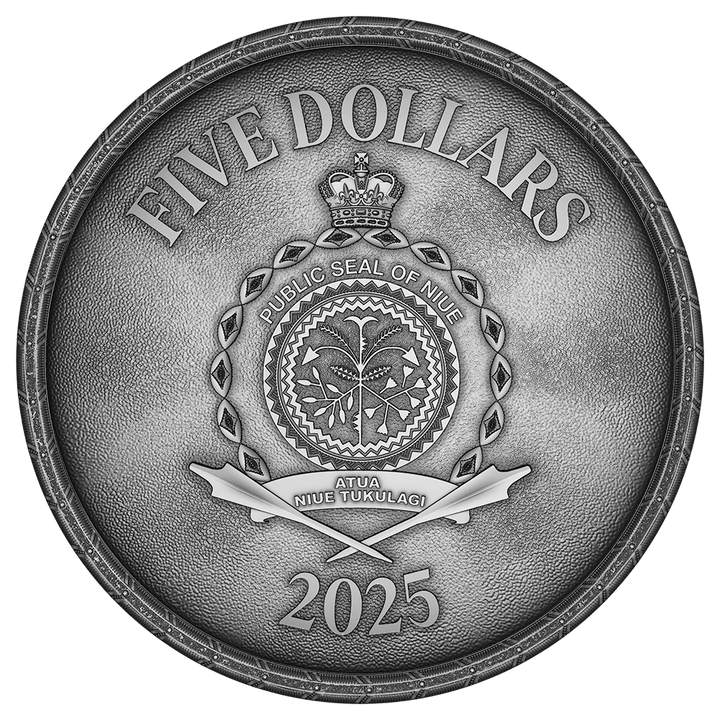 image of the ghisi shield 2 oz silver coin