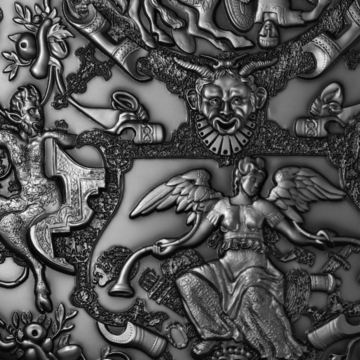 image of the ghisi shield 2 oz silver coin