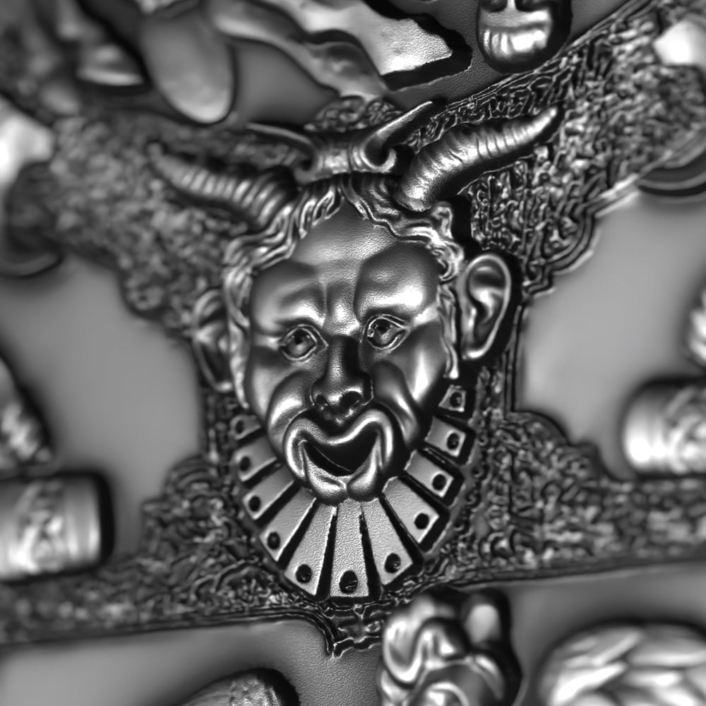 image of the ghisi shield 2 oz silver coin