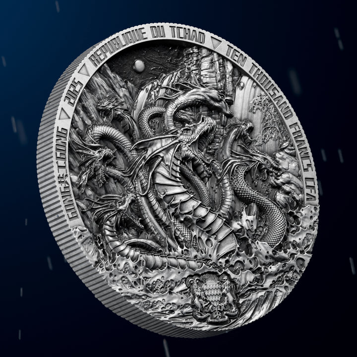 close up image of the gonggong silver coin
