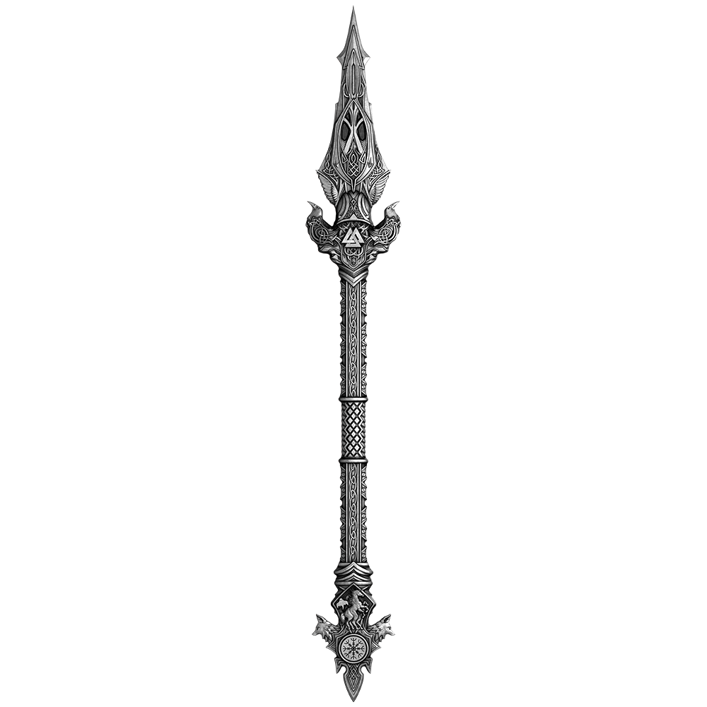Gungnir Odin s Spear 2 Oz Pure Silver Collectible By Spectres gungnir-odin-s-spear-2-oz-pure-silver-collectible-by-spectres