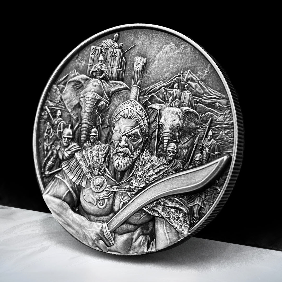 Hannibal 2 oz Pure Silver Coin - 2024 Chad 10000 Francs CFA
