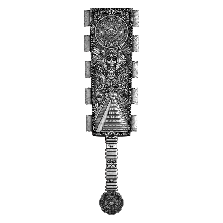 image of the Huitzilopochtli's Macuahuitl 2 oz Pure Silver Coin