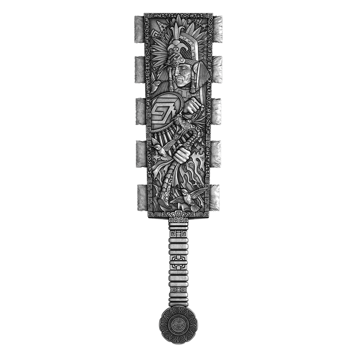 image of the Huitzilopochtli's Macuahuitl 2 oz Pure Silver Coin
