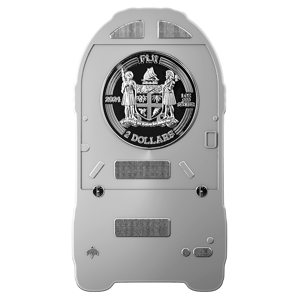 image of the jukebox silver coin on a transparent background