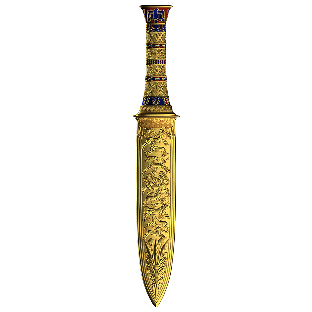 King Tutankhamun's Dagger 2 oz Pure Silver Coin