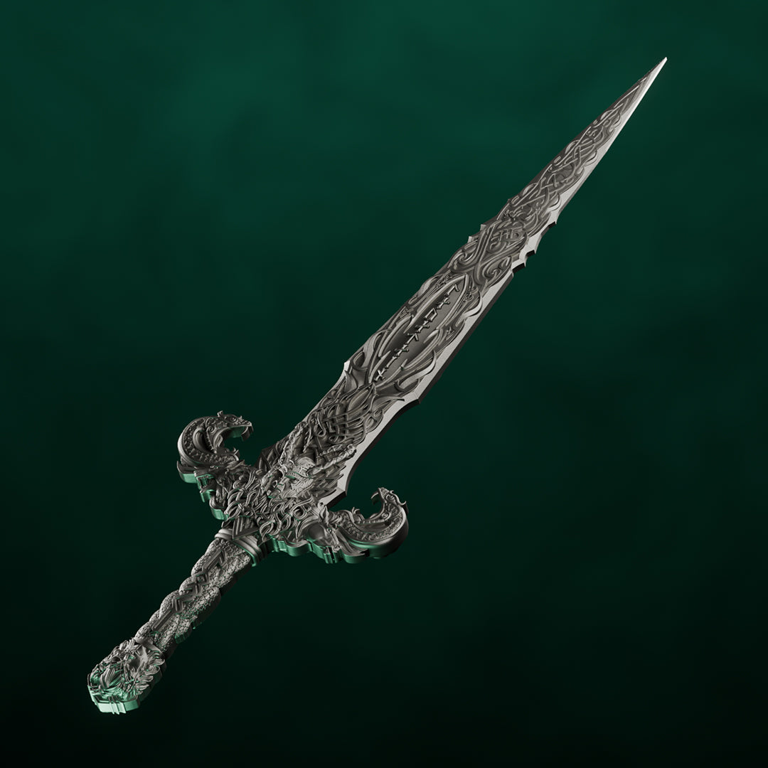 image of the laevateinn loki's sword 1 oz pure silver collectible