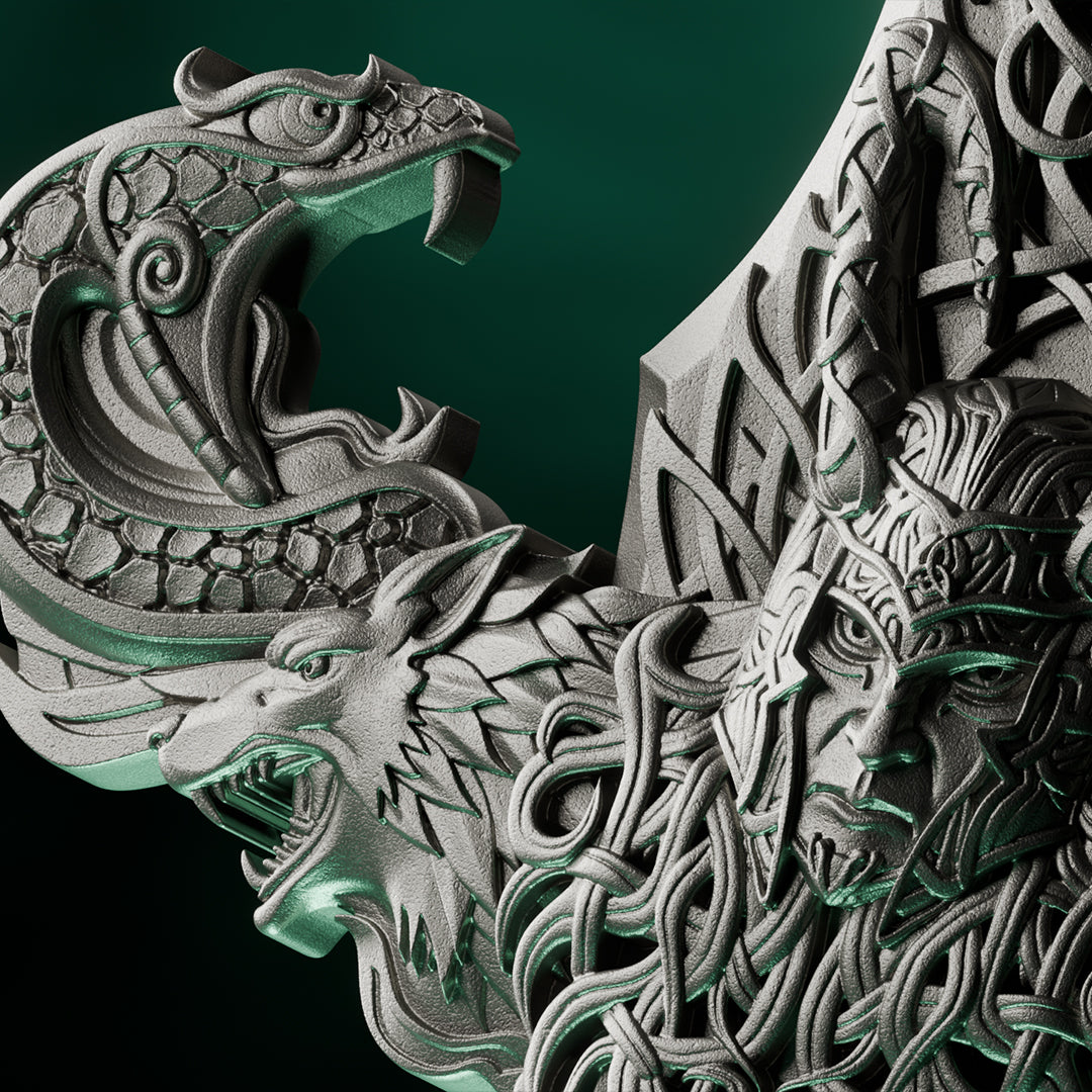 image of the laevateinn loki's sword 1 oz pure silver collectible