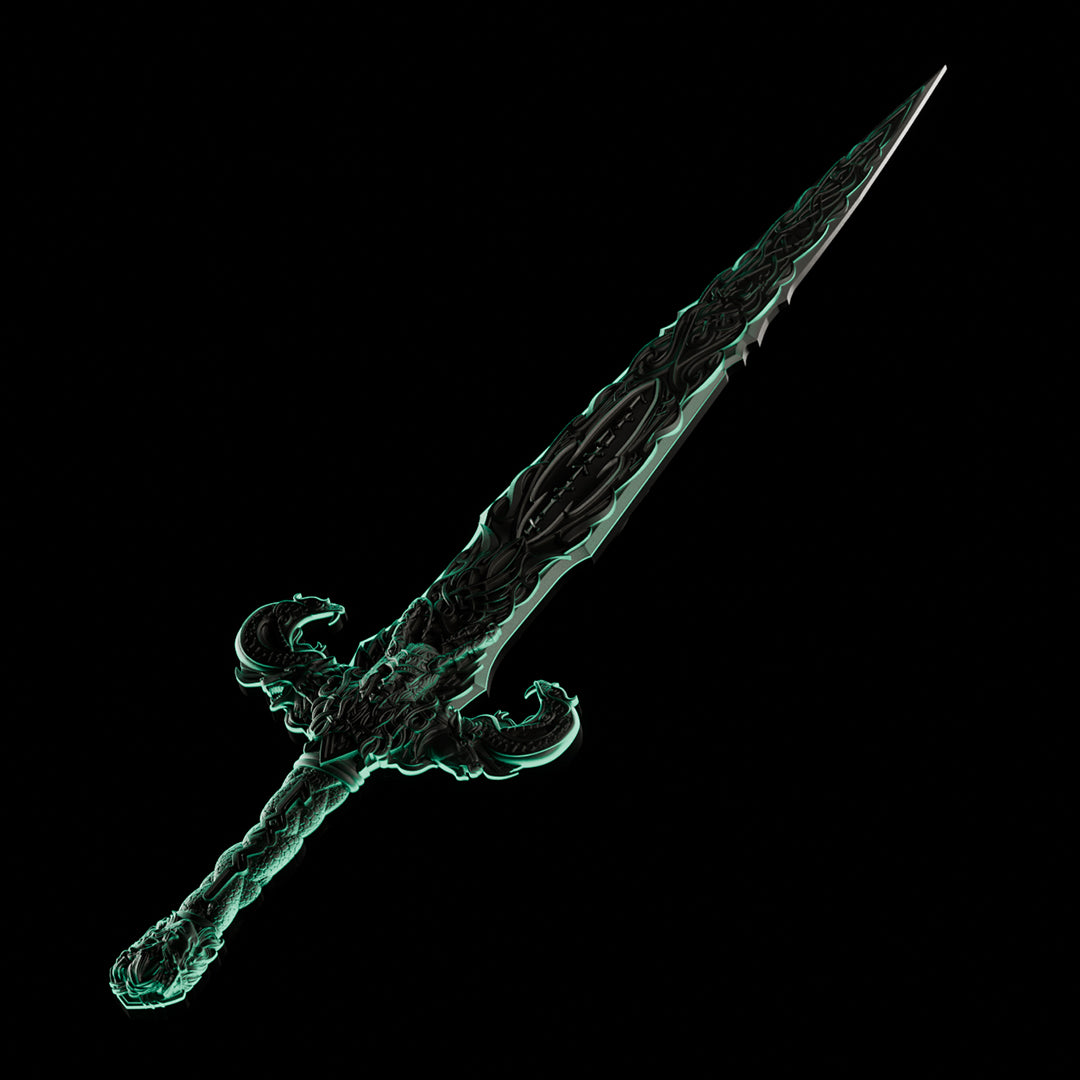 image of the laevateinn loki's sword 1 oz pure silver collectible