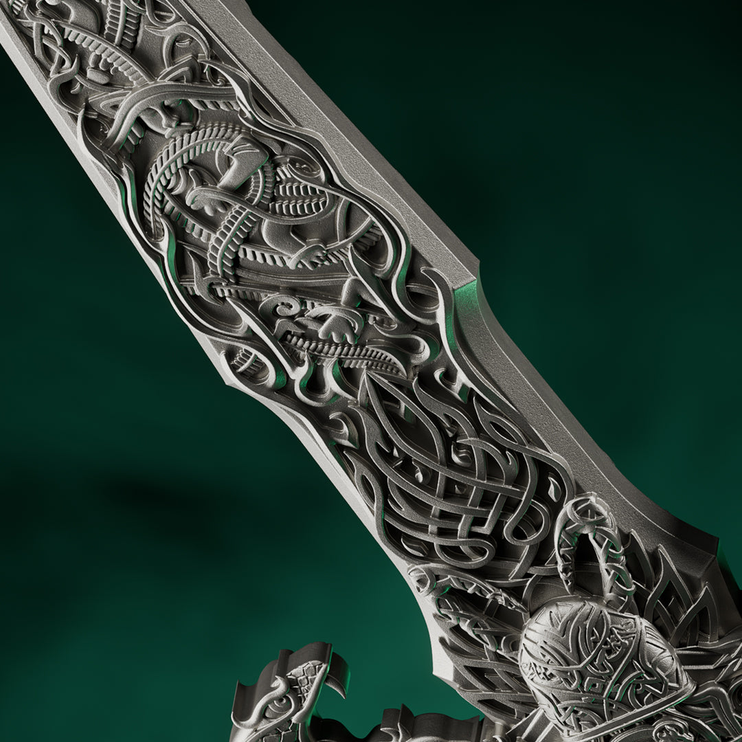 image of the laevateinn loki's sword 1 oz pure silver collectible