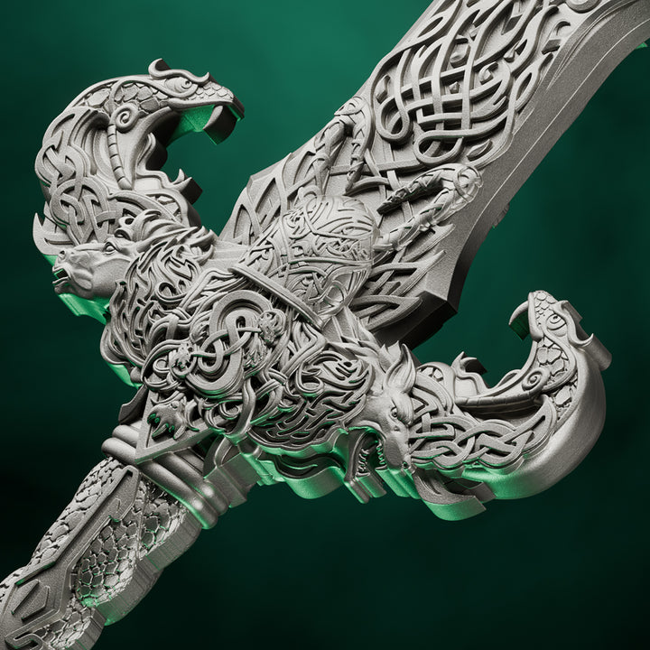 image of the laevateinn loki's sword 1 oz pure silver collectible