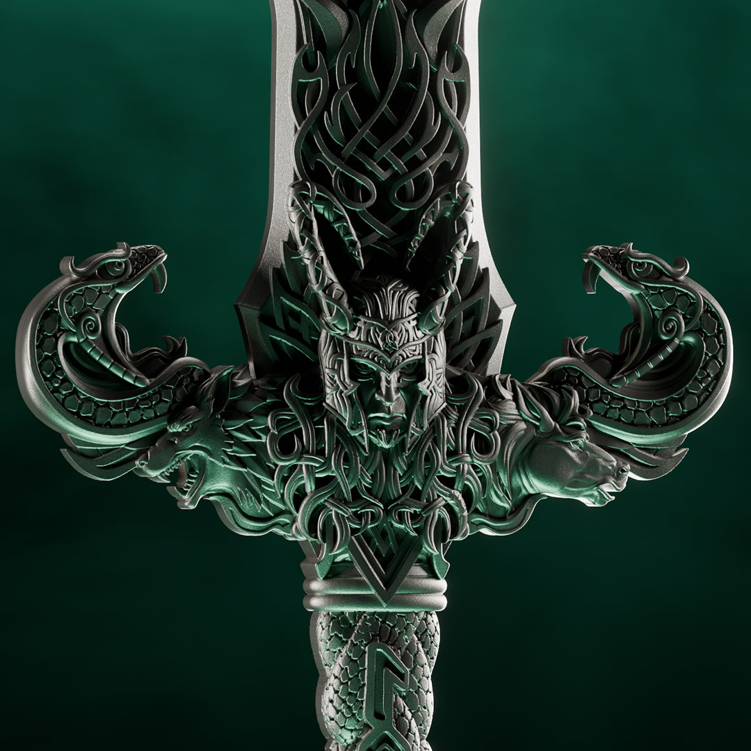 image of the laevateinn loki's sword 1 oz pure silver collectible