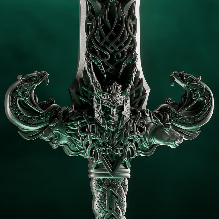 image of the laevateinn loki's sword 1 oz pure silver collectible