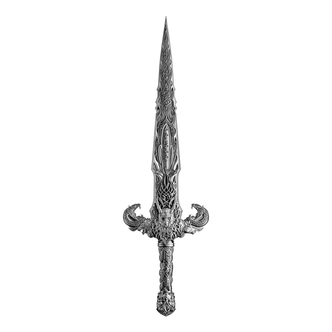 image of the laevateinn loki's sword 1 oz pure silver collectible