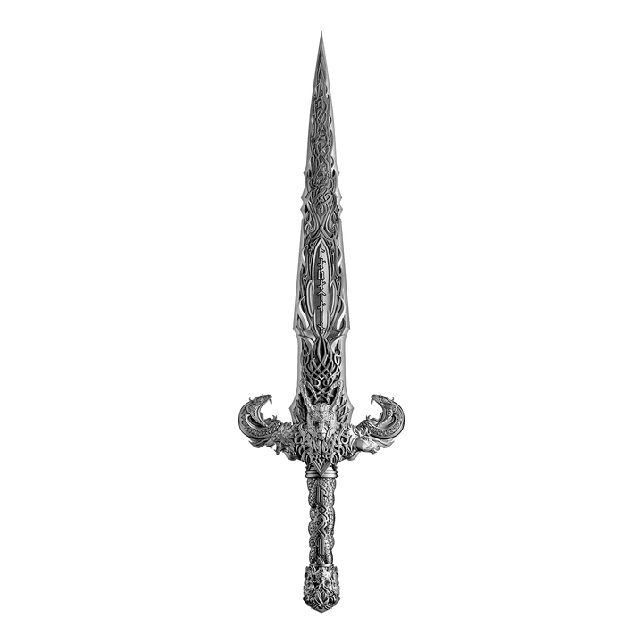 image of the laevateinn loki's sword 1 oz pure silver collectible