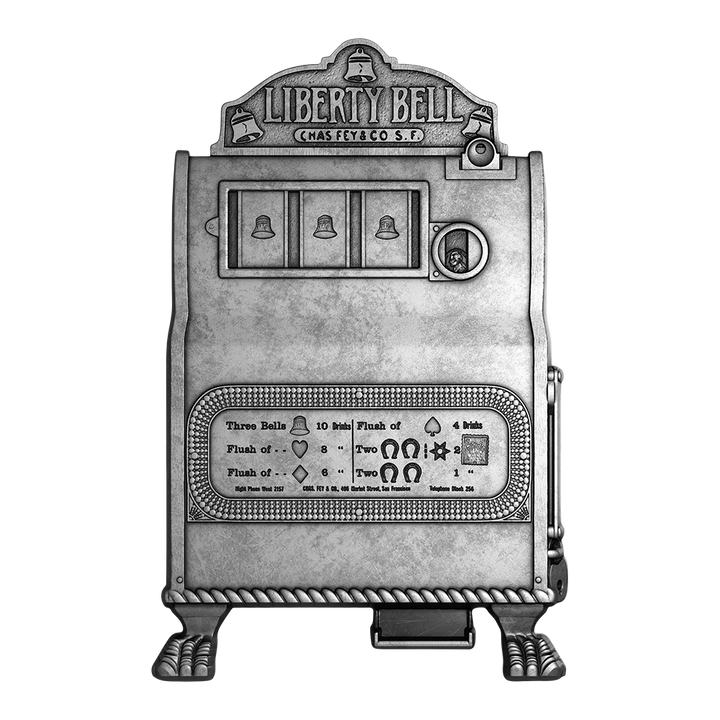 image of the liberty bell silver coin reverse