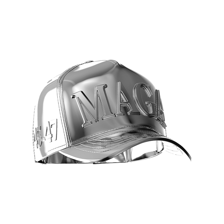 image of the maga hat 2 oz pure silver sculpture