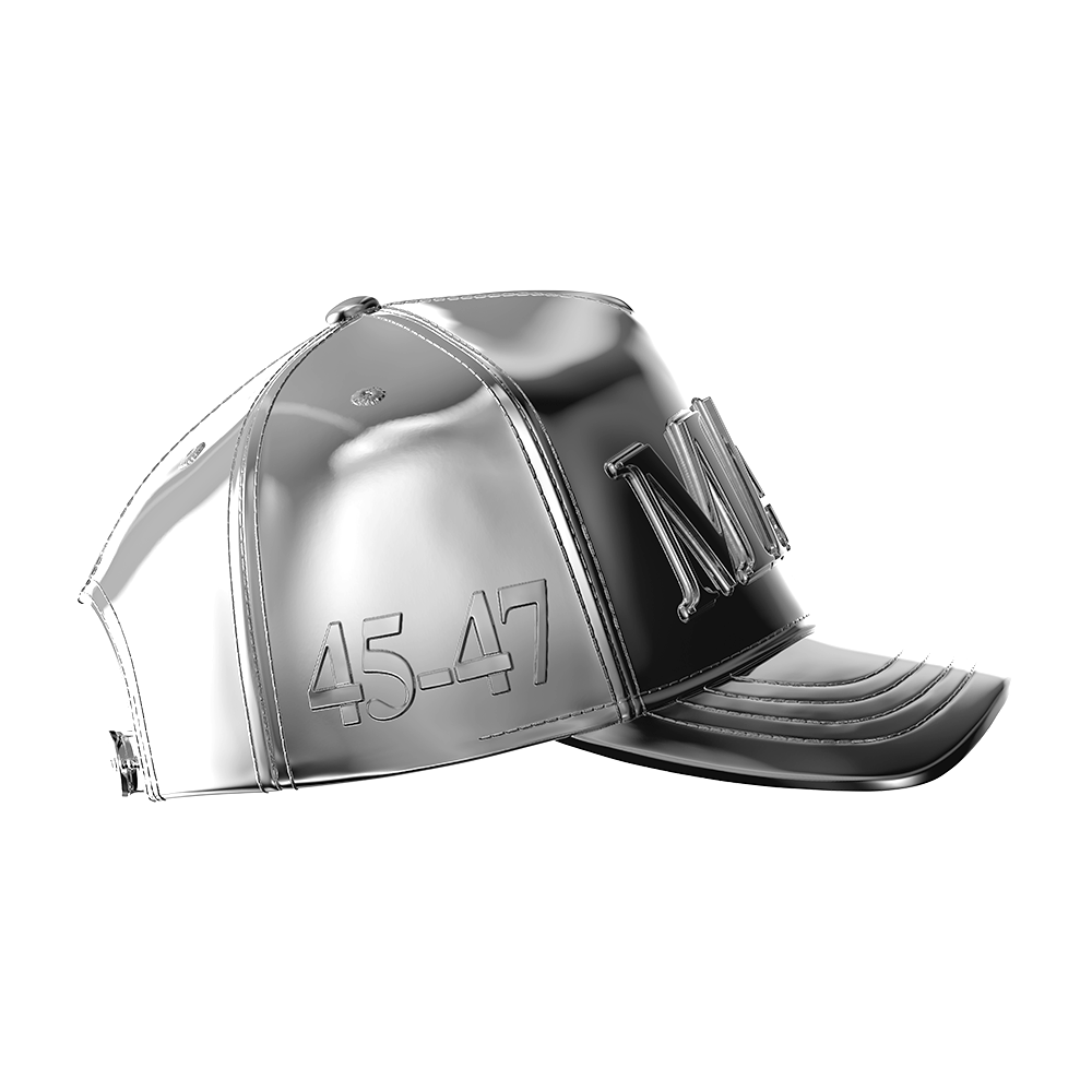 image of the maga hat 2 oz pure silver sculpture