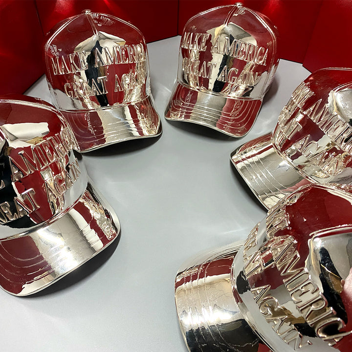 MAGA Hat Pure Silver Sculpture