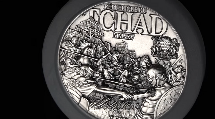 image of the julius caesar 2 oz silver coin