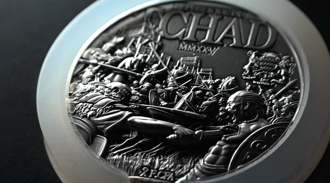 image of the julius caesar 2 oz silver coin