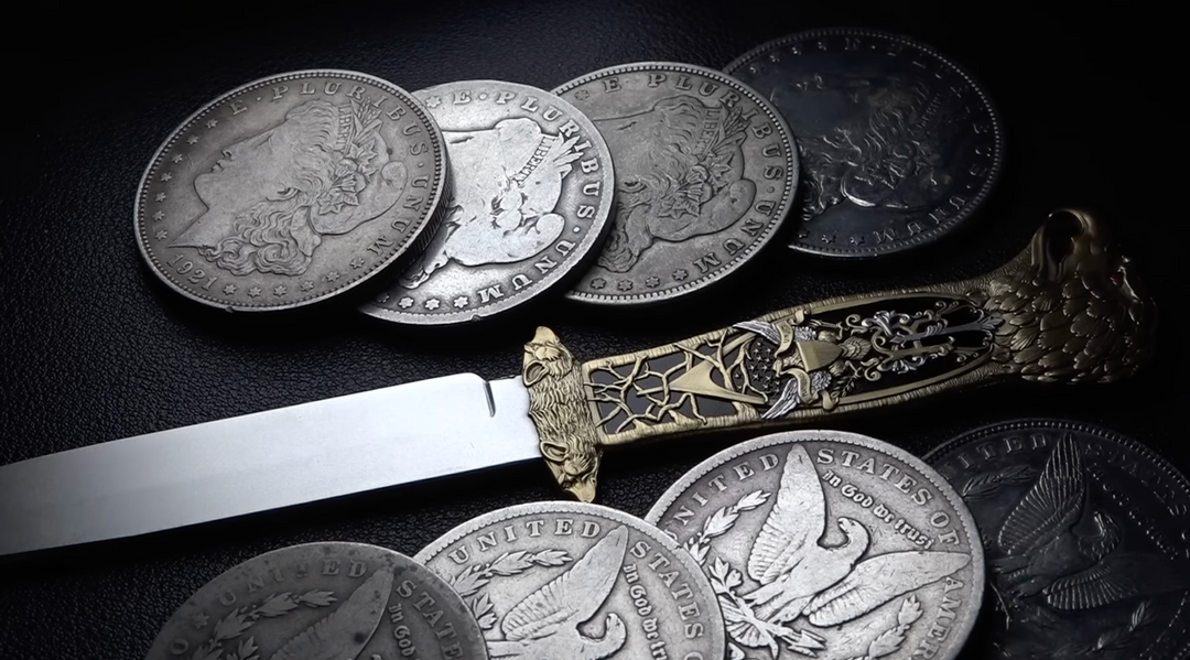 Theodore Roosevelt's Hunting Knife 2 oz Pure Silver Coin