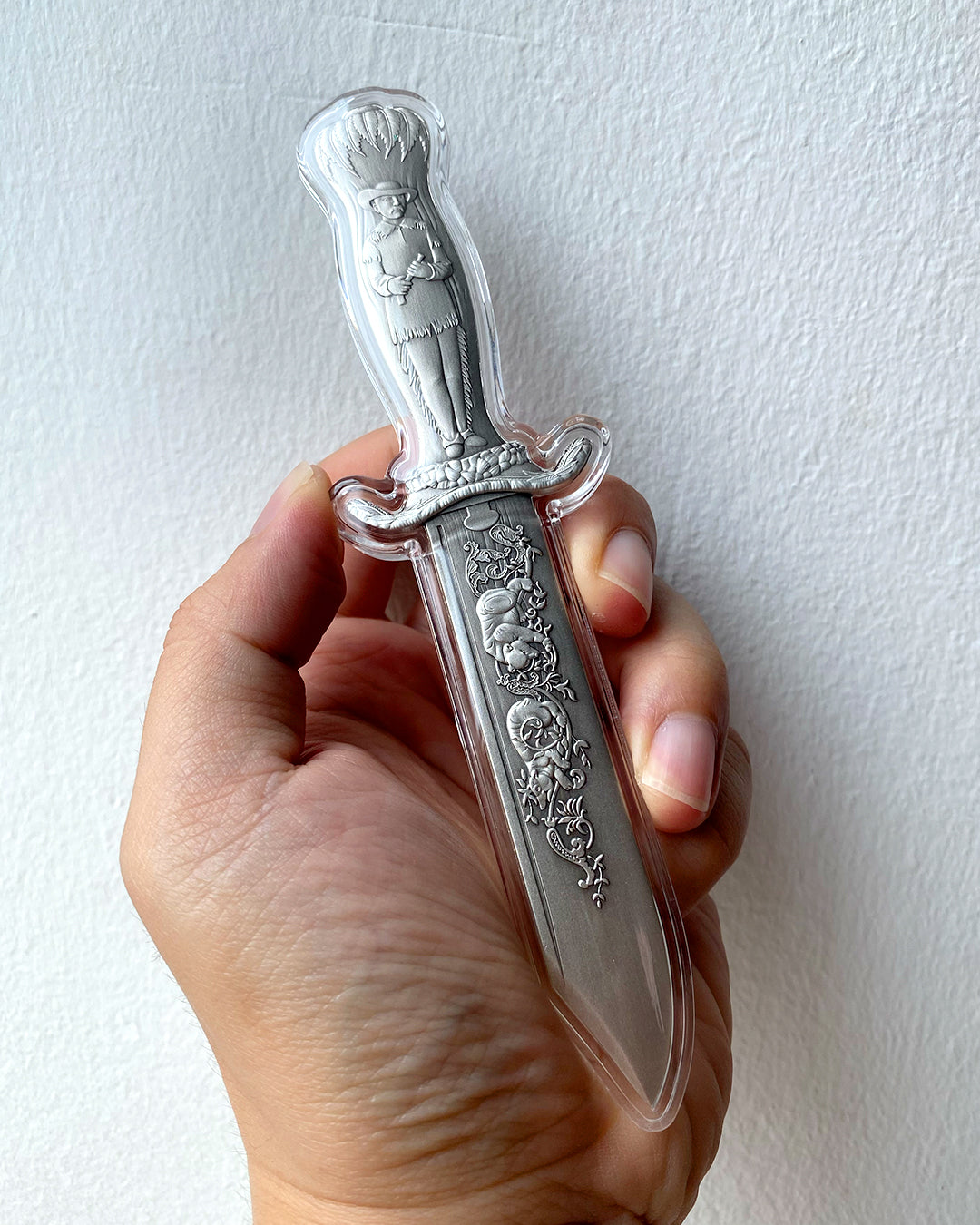 image of the theodore roosevelt's bowie knife 2 oz silver coin sample