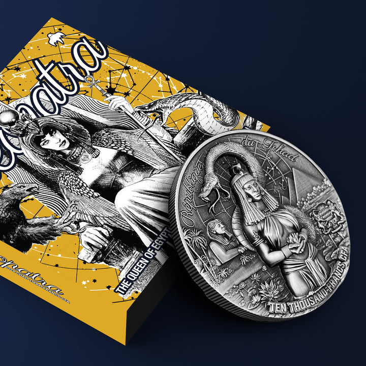 Cleopatra 2 oz Pure Silver Coin - 2024 Chad 10000 Francs CFA