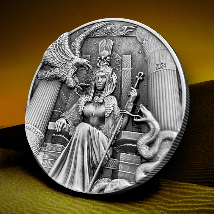 Cleopatra 2 oz Pure Silver Coin - 2024 Chad 10000 Francs CFA