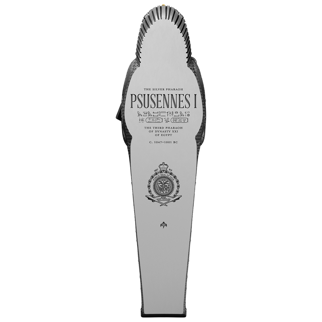 image of The Silver Coffin of King Psusennes I 5 oz Pure Silver Coin